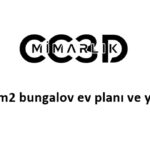 100 m2 bungalov ev planı ve yapımı