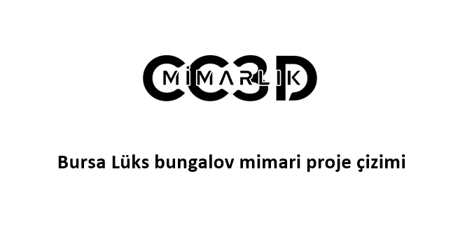 Bursa Lüks bungalov mimari proje çizimi